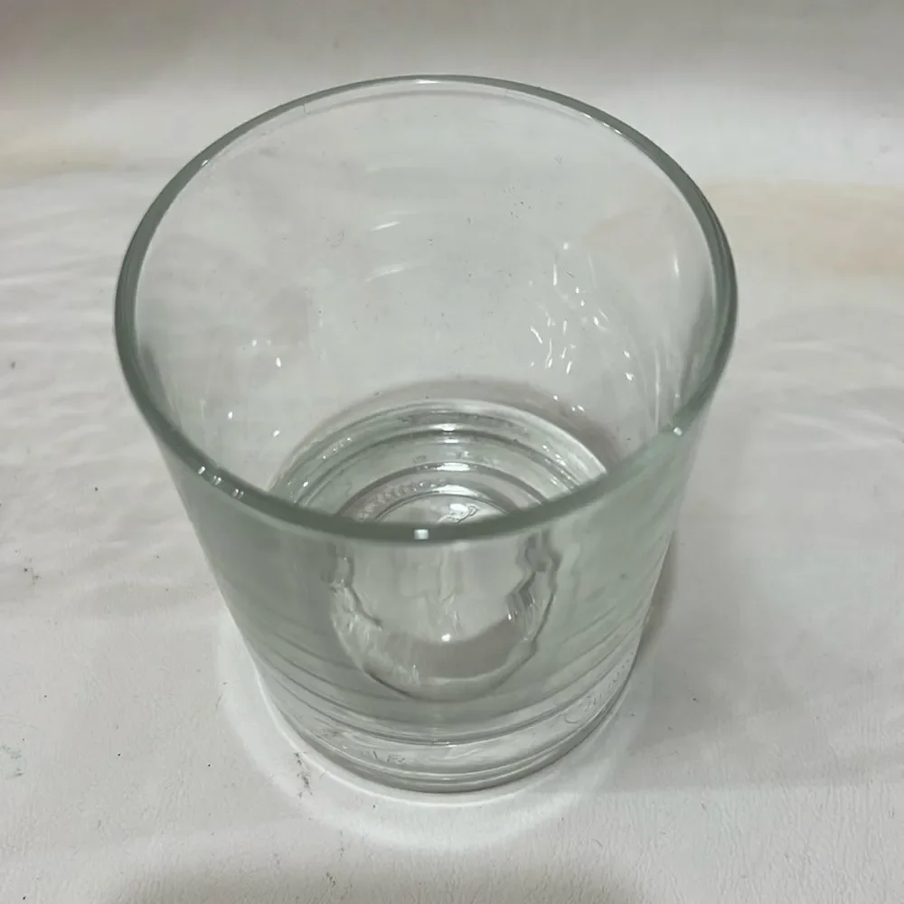 Crown Royal Rocks Glasses 8 Ounces 3 In Round 3 3/4 Inches Tall Stamped Bottom